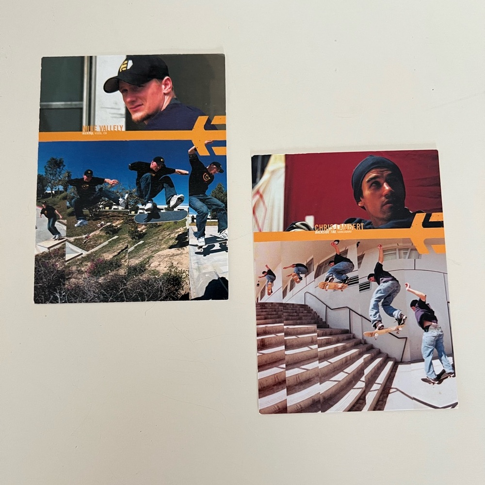Early 2000’s Skateboaring Etnies Cards